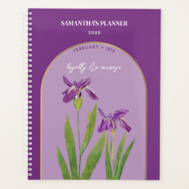 Agenda Flower Flower Personalizadas Mes Febrero Iris