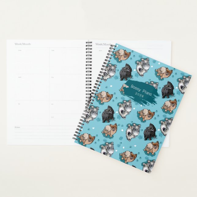 Agenda Fluffybutt Pomeranian KiniArt  (Demostración)