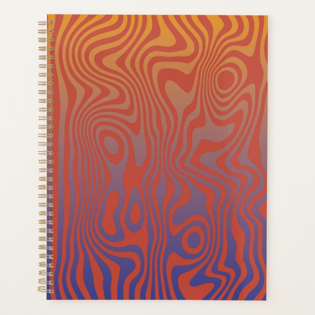 Agenda Flujo de Sueño l Patrón Abstracto Alucinante - No. (Anverso)