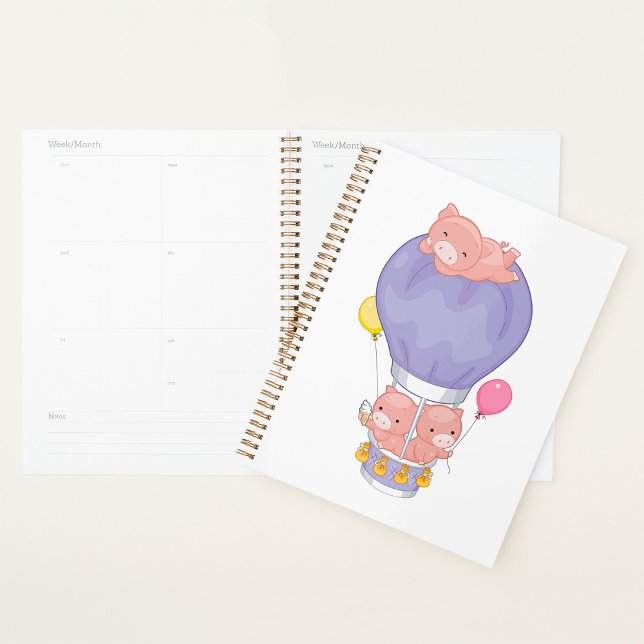 Agenda Flying Piggies in Hot Air Balloon (Subido por el creador)