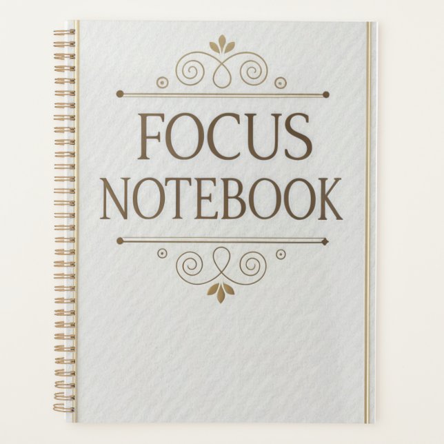 Agenda Focus Notebook - Diseño elegante de serie (Anverso)