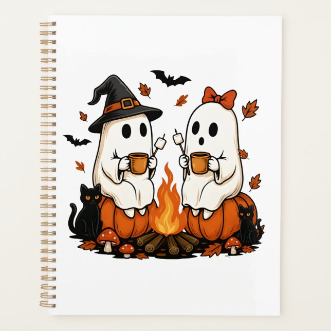 Agenda Fogata Fantasmal de Halloween (Anverso)