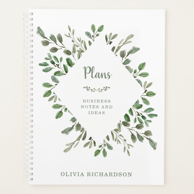 Agenda Foliage minimalista (Anverso)