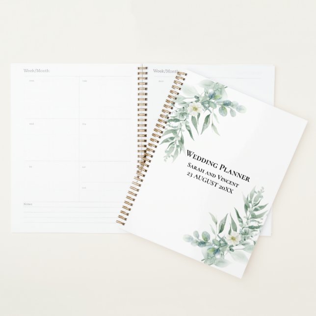 Agenda Follaje verde personalizado (Demostración)