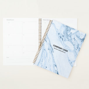 Agenda Fondo de mármol azul claro