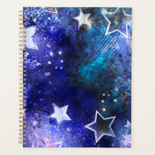 Agenda Fondo espacial con estrellas