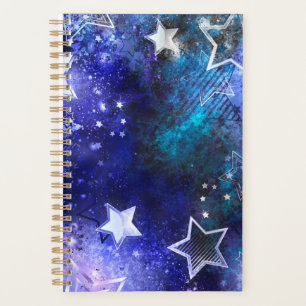 Agenda Fondo espacial con estrellas