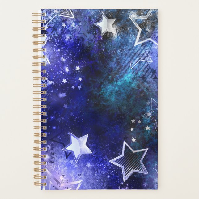 Agenda Fondo espacial con estrellas (Anverso)