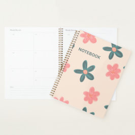 Agenda Fondo floral rosa claro | Estética suave y elegant