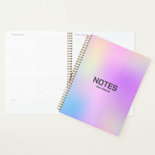 Agenda Fondo holográfico colorido n.º 3