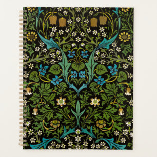 Agenda Fondo Morris Negro Patrón Vintage Blackthorn