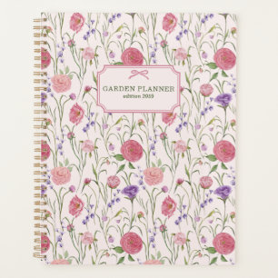 Agenda Fondo rosa claro, prado, jardín florido