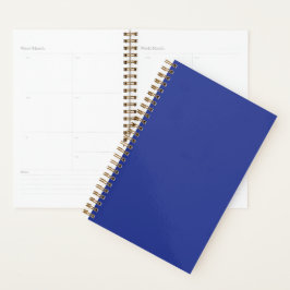 Agenda Fondo Sólido Azul Profundo | Diseño Minimalista Au