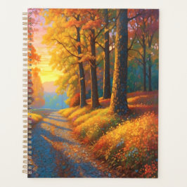 Agenda Forest Flowers and Fall Colorful Art