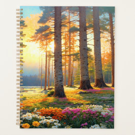 Agenda Forest Flowers and Summer Colorful Art