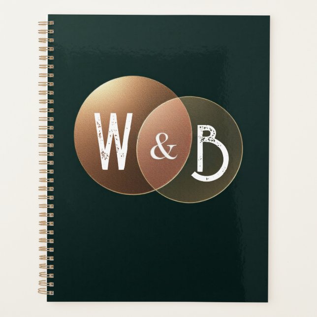 Agenda Forest Focus Geometric Outline Cover (Anverso)