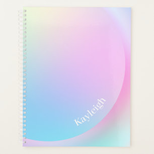 Agenda Forma de gradiente de arcoiris pasto suave