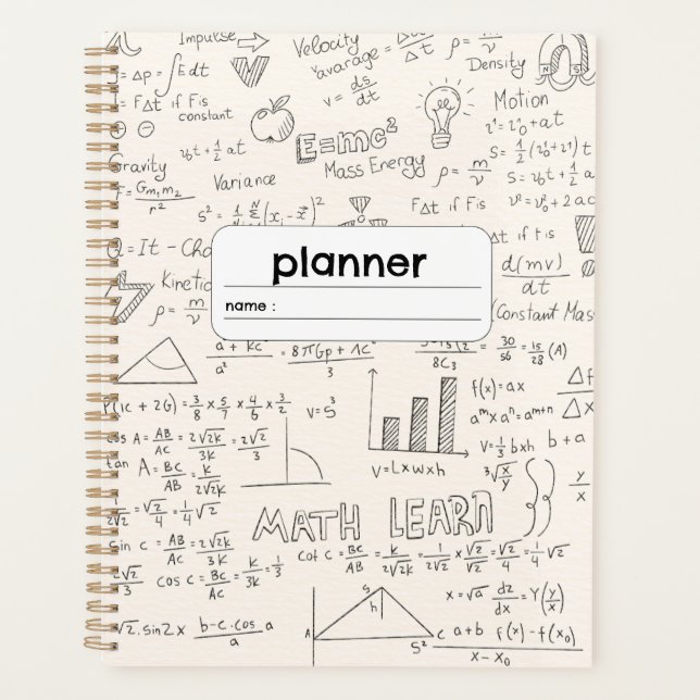 Agenda Fórmula de Geometría Algebraica (Anverso)