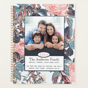 Agenda Foto cristiana de la Biblia Floral 2022