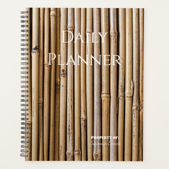 Agenda Foto Daily Planner Bamboo - HAMbWG (Anverso)