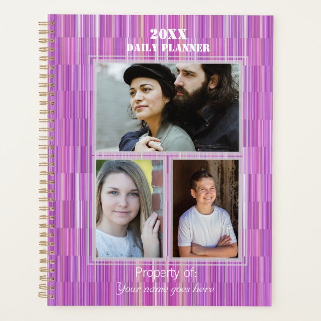 Agenda Foto Daily Planner Violet HAMbyWG (Anverso)