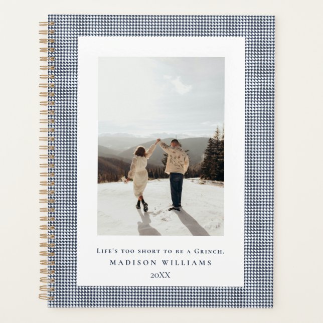 Agenda foto de abrigo de tweed Houndstooth (Anverso)