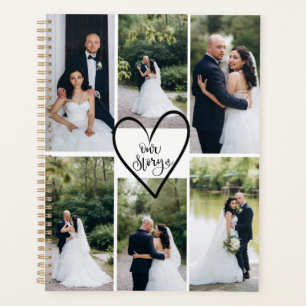 Agenda Foto de boda elegante moderna personalizada