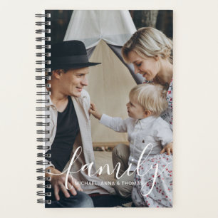 Agenda Foto de familia de personalizados con nombre perso