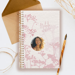 Agenda Foto de jardín de flores silvestres con acuarela d