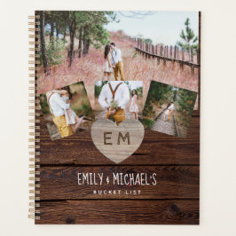 Agenda Foto de la lista de recién casados BUCKET Floral p
