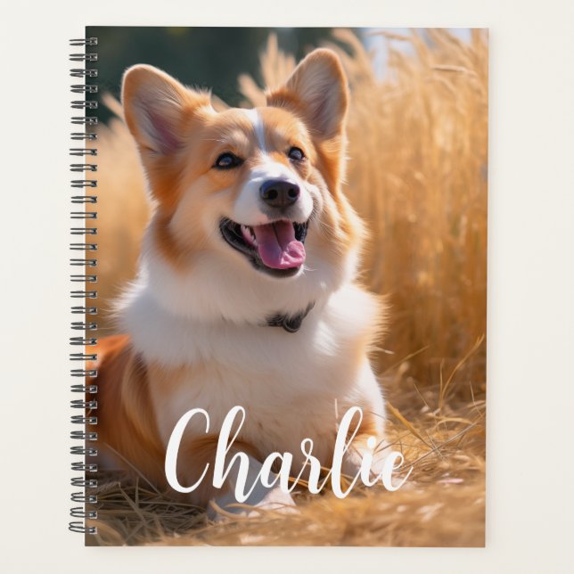 Agenda Foto de mascota personalizada (Anverso)