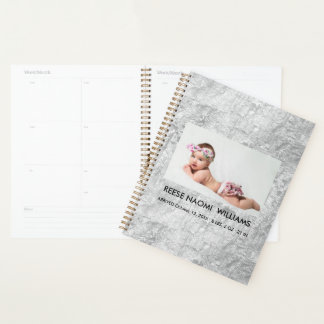 Agenda Foto de niña bebé simplemente elegante