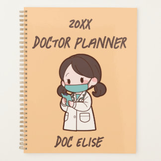 Agenda Foto de nombre de médico lindo para Año Nuevo 20XX