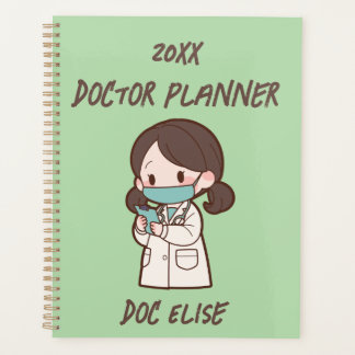 Agenda Foto de nombre de médico lindo para Año Nuevo 20XX