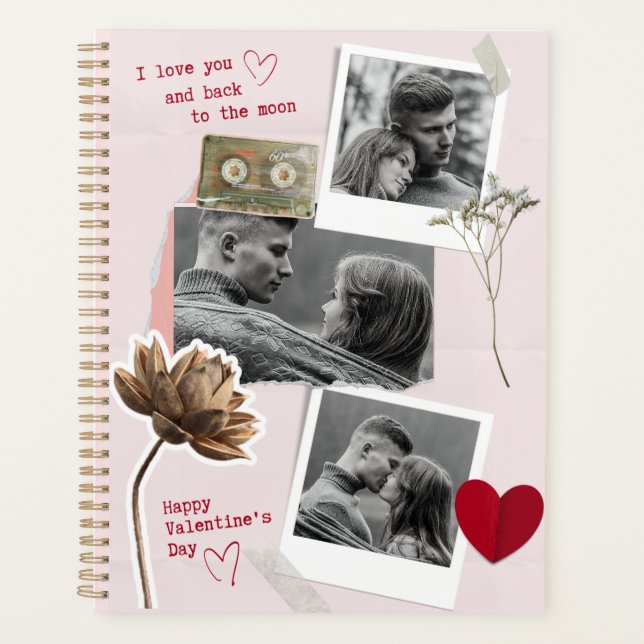 Agenda Foto de pareja personalizada Día de San Valentín m (Anverso)