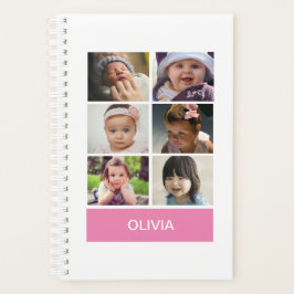 Agenda Foto de Personalizado rosa pastel - Personalizada