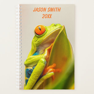 Agenda Foto de rana tropical personalizada