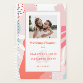 Agenda Foto de Wedding Planner | Patrón geométrico modern