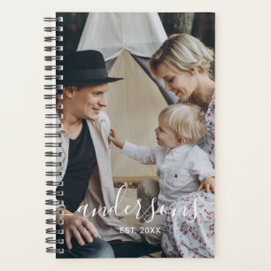 Agenda Foto del personalizado con apellido y año establec