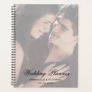 Agenda Foto moderna con Boda de escritura elegante