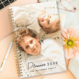 Agenda Foto moderna Personalizado 2025 Crea tu propia fam