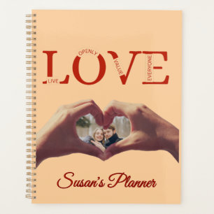 Agenda Foto personalizada con acrónimo de AMOR