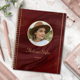 Agenda Foto personalizada de mármol de Borgoña