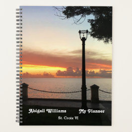 Agenda Foto Tropical de la isla del atardecer personaliza