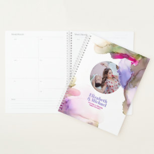 Agenda FOTO y TEXTO de Moody Watercolor de los planificad