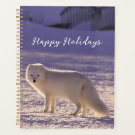 Agenda Fotografía de invierno de la nieve de Fox blanca