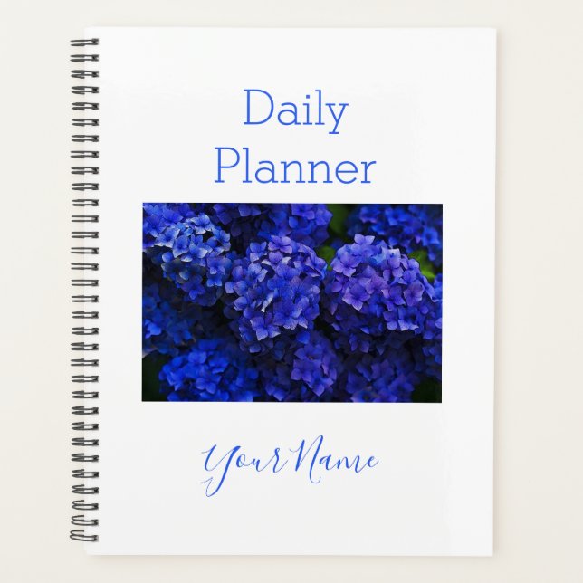 Agenda Fotografía del Daily Planner Blue Hydrangea - HAMb (Anverso)