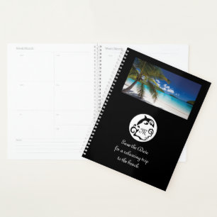 Agenda Fotografía en monograma de silicona para delfín 