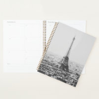 Fotografía en París de la Torre Eiffel Blanco y Ne