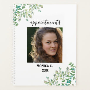 Agenda Fotografía moderna de oro de Eucalyptus verde ener